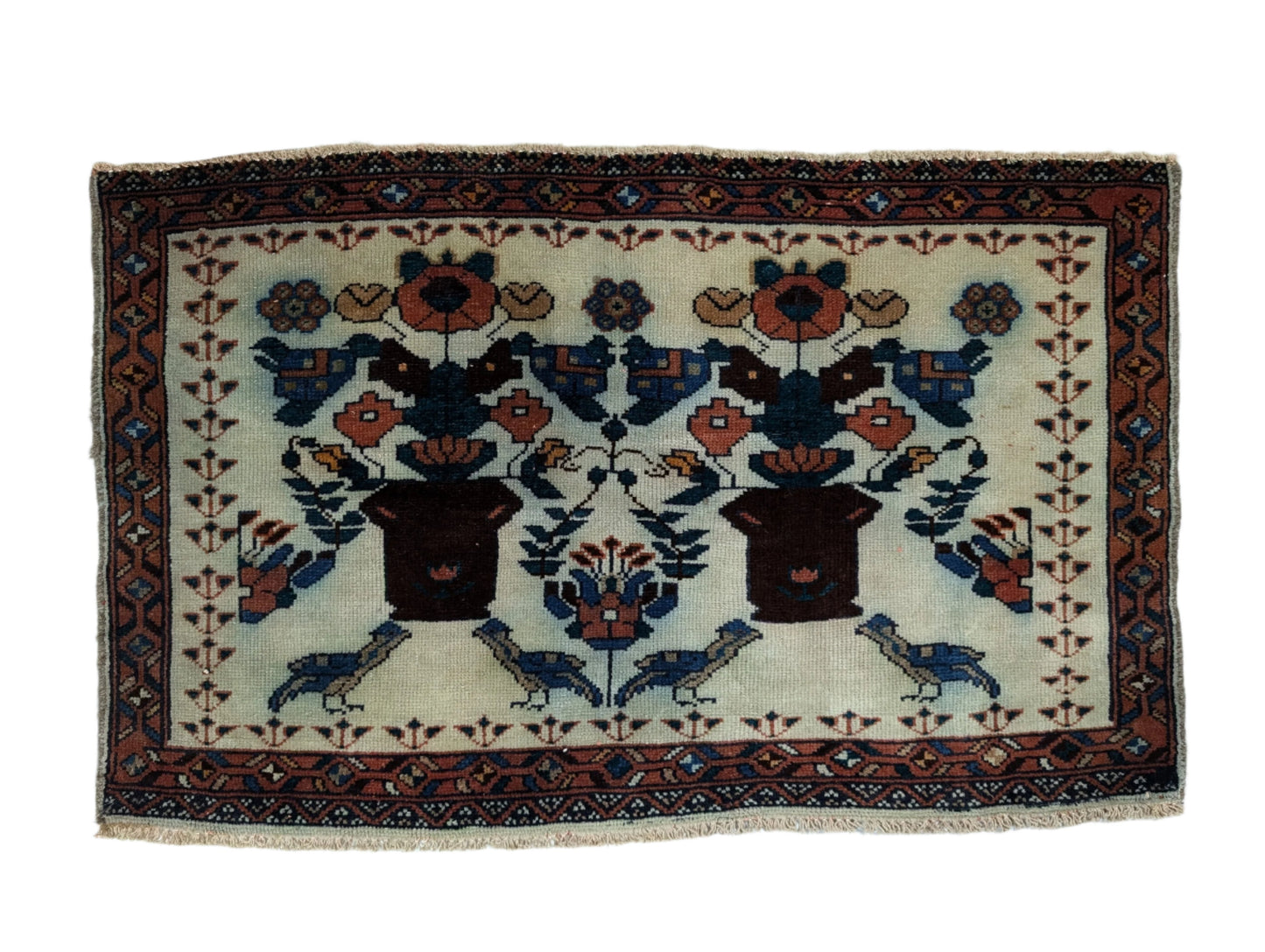 #002 3'7" x 2'3" Turkish Accent Rug