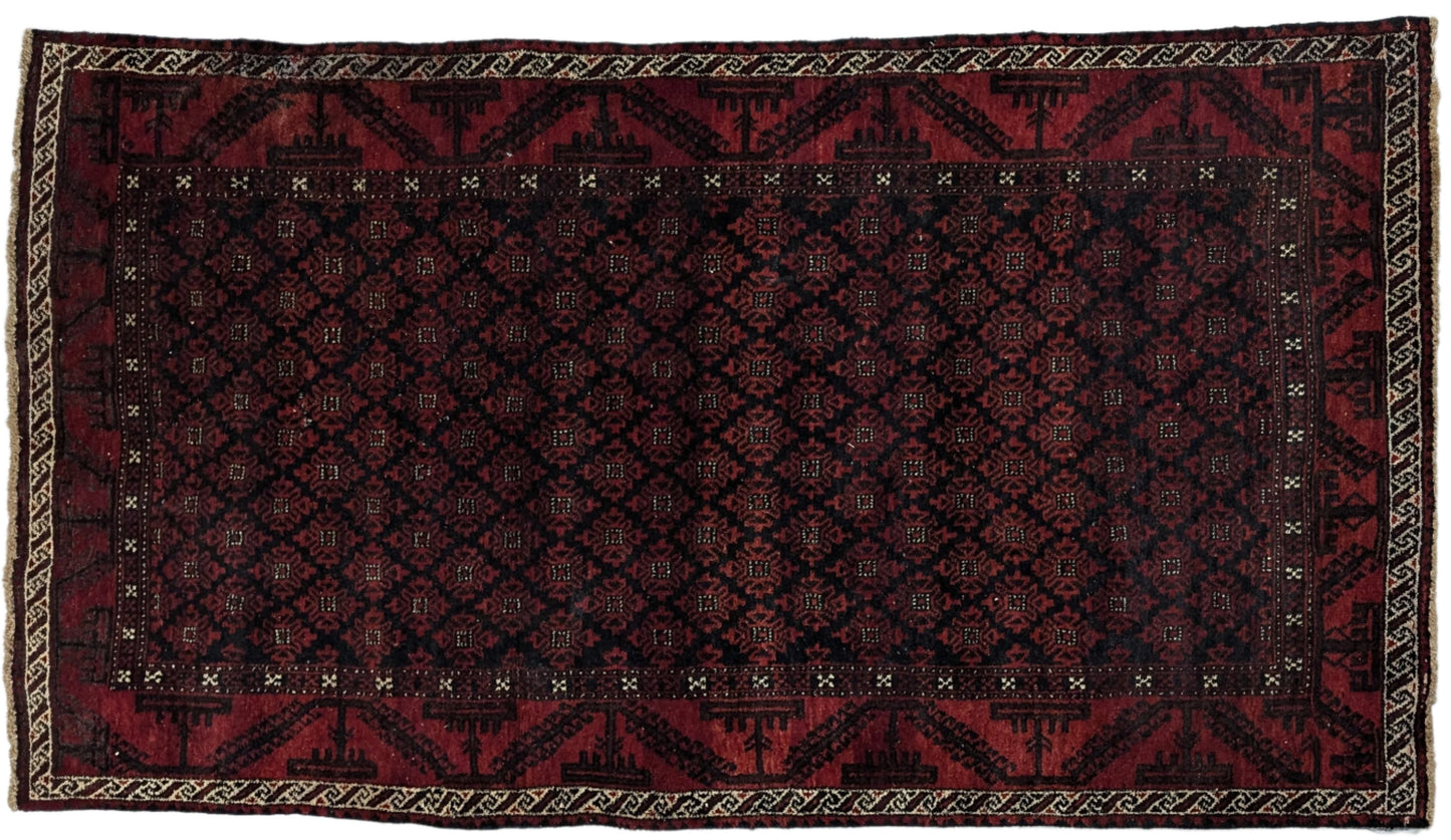 #005 3'9" x 6'7" Wool Turkish Area Rug