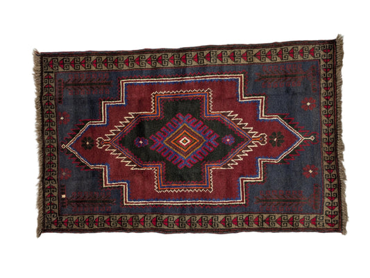 #011 3' x 5' Afghan Adreskani Rug