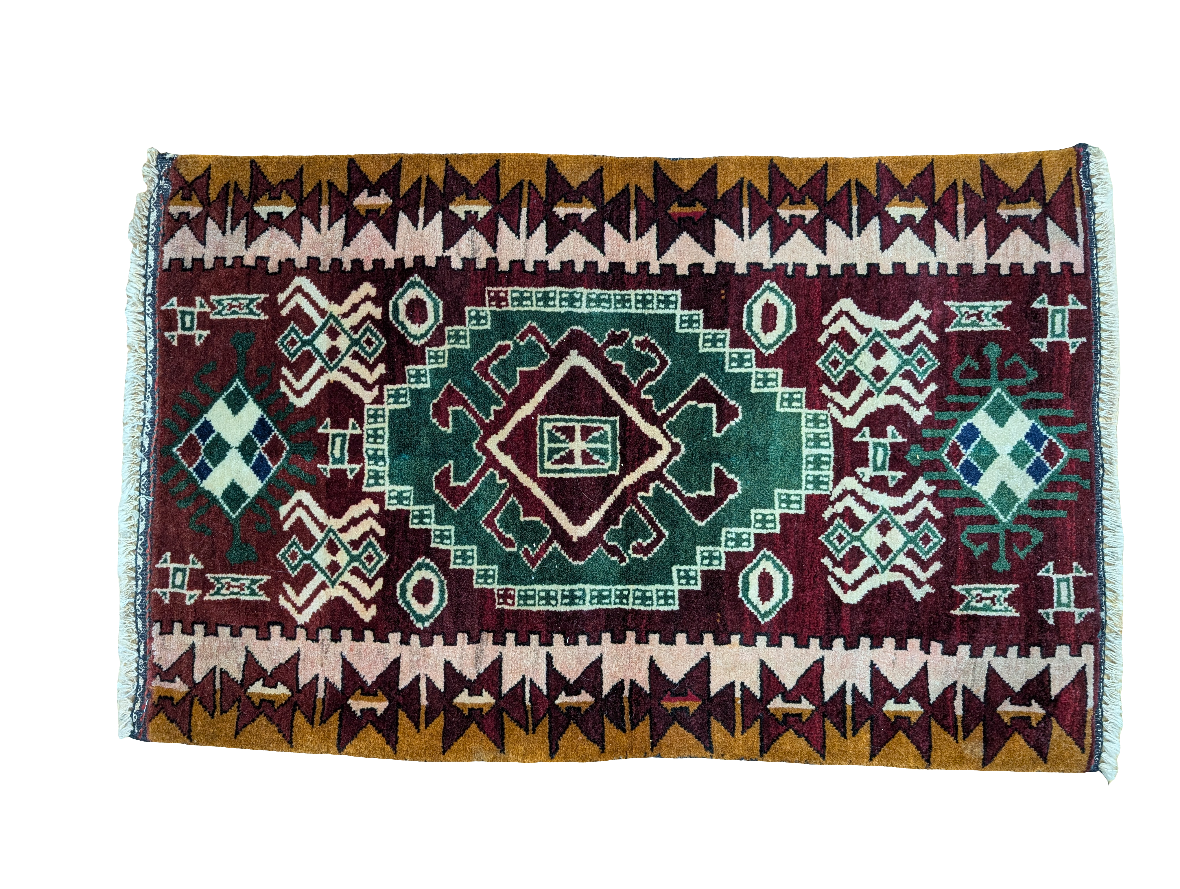 #045 35" x 22" Afghan Accent Rug