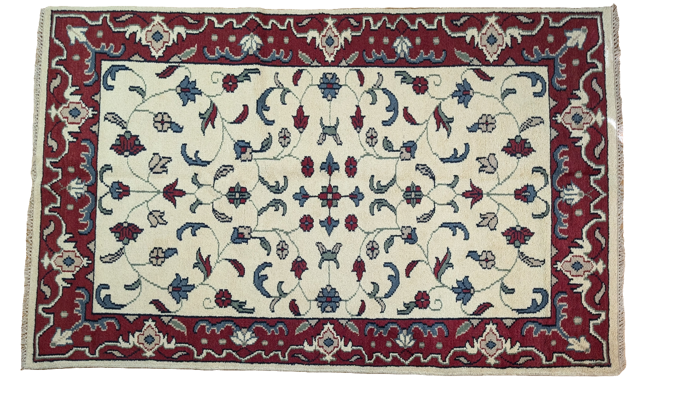 #028 5' x8' Persian Isfahan Area Rug