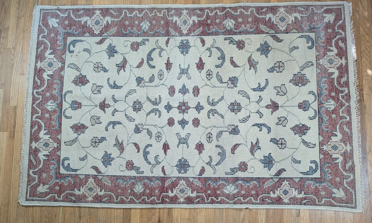 #028 5' x8' Persian Isfahan Area Rug